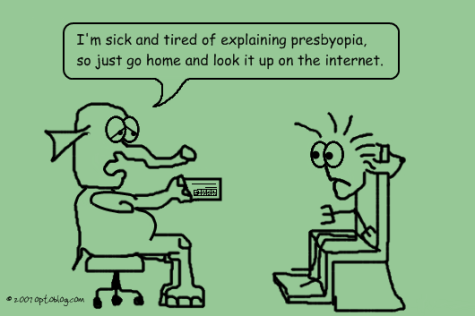 Comic Presbyopia Patient Education